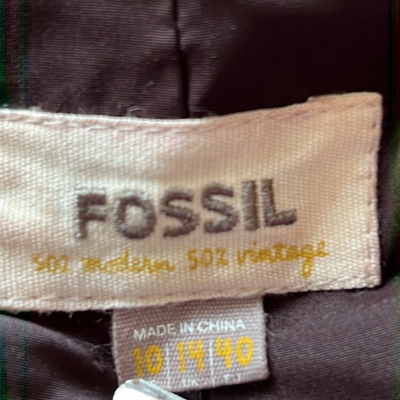 🍁   LUXURIOUS Chocolate Brown VELVET JACKET by FOSSIL - Picture 10 of 14